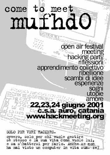 Manifesto dell'Hackmeeting 2001