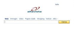 Altavista home page