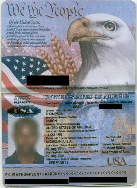 facebook scam passport scan