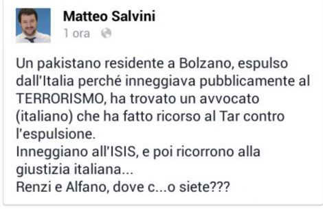 salvini post facebook