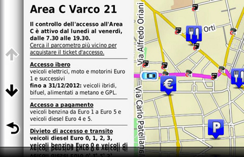 016699 garmin milano area C