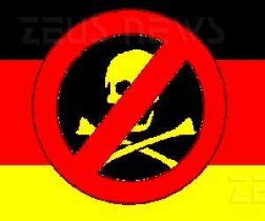 Bandiera tedesca con simbolo antipirateria.