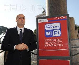 Provincia di Roma hot-spot Wi-Fi gratuito Zingaret