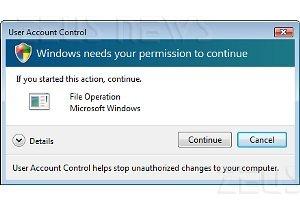 Windows 7 UAC User Account Control