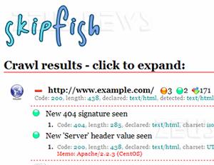 Skipfish Google vulnerabilit web application