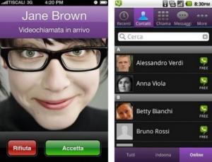 Indoona Tiscali iPhone Android