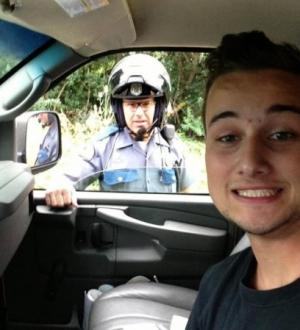 selfie polizia