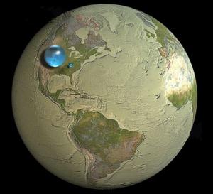global water volume fresh large
