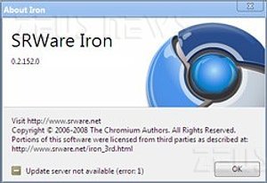 Iron Google Chrome privacy