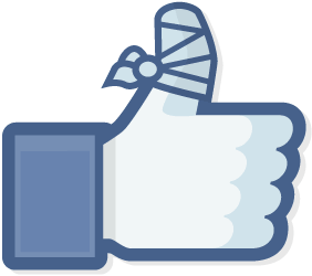 1 facebook broken thumb