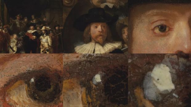 rembrandt ronda di notte 717 gigapixel