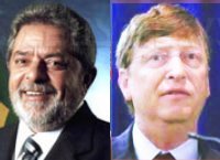 Immagine di Bill Gates e Lula da Silva