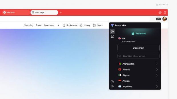 vivaldi proton vpn demo