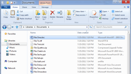 Windows 8 Explorer interfaccia ribbon