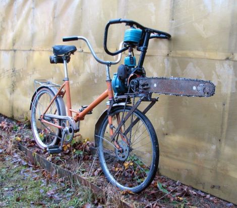 motosega bicicletta