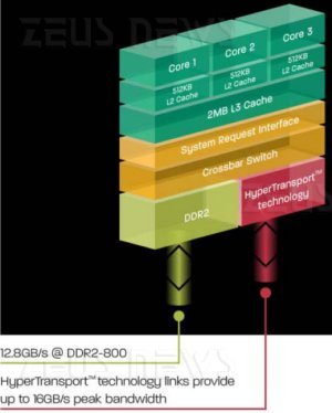 Amd lancia il processore con tre core