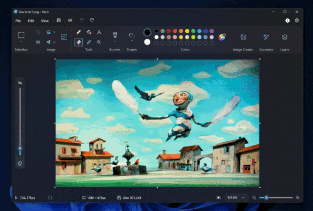 paint cancellazione