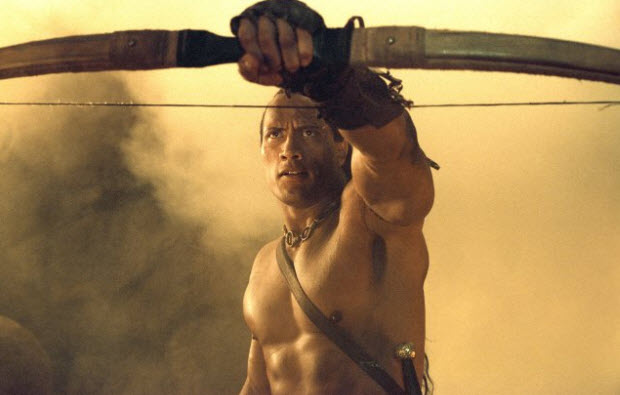 Dwayne Johnson in The Scorpion King 3