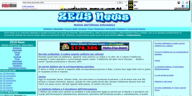 zeusnews 2002 wayback machine