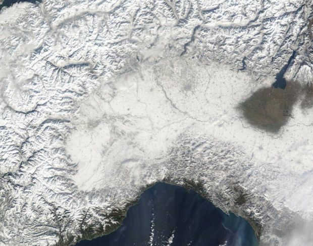 neve italia da satellite