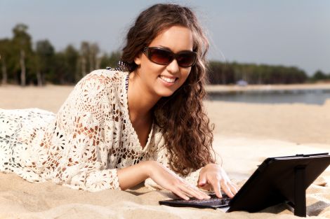 tablet spiaggia