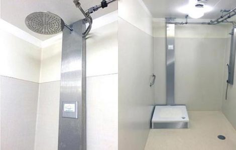 orbsys space shower closed loop water showerhead 2