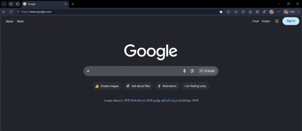 google nuova homepage ia