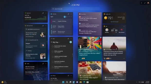 Windows 11 22H2 Widgets