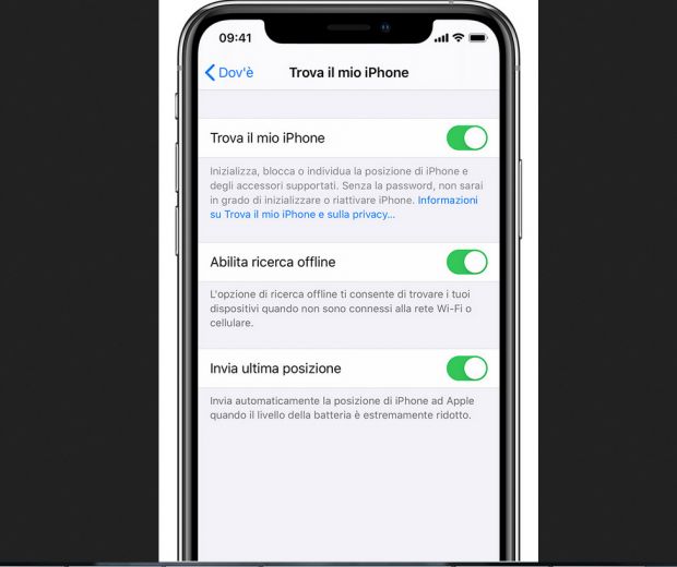 trova iphone