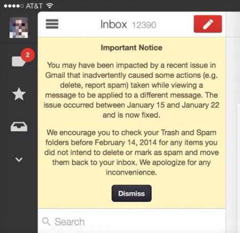 gmail bug