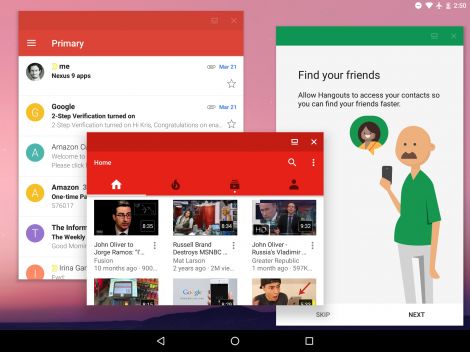 Android N freeform window mode