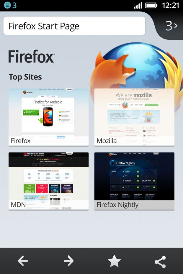 FirefoxOS StartPage