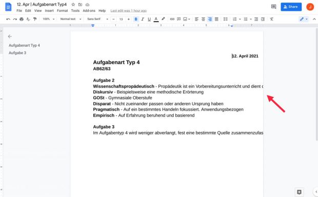 google docs issue