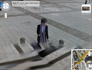 Street View fantasma vittoriano a Cardiff