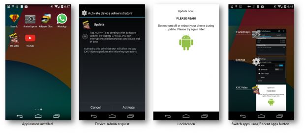 android infettato da virus provenienti da siti per adulti