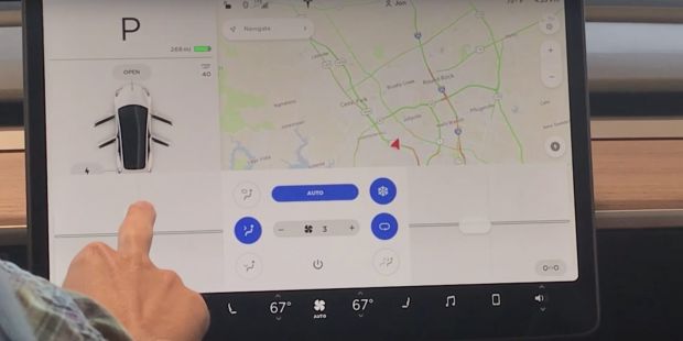 tesla model3 display