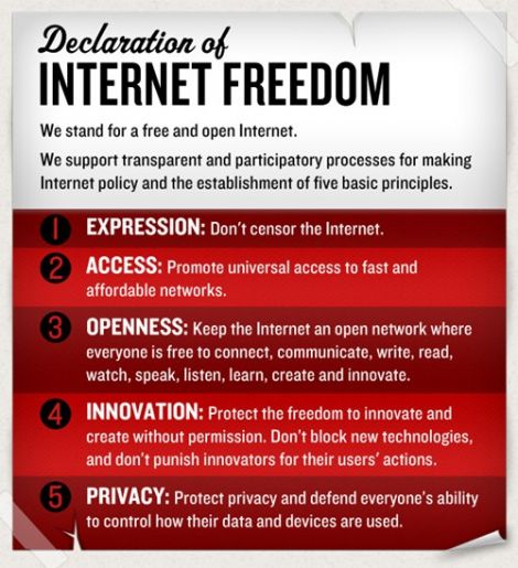 declaration of internet freedom