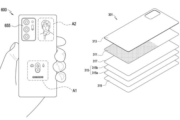 samsung brevetto display trasparente