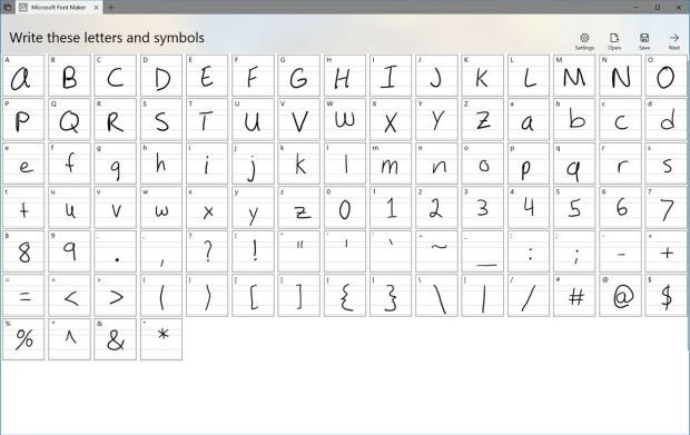 microsoft font maker