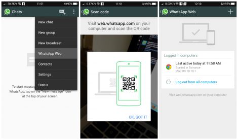 whatsapp web pc