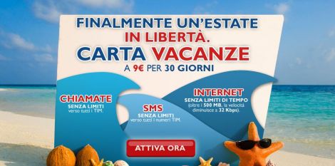 carta vacanze tim 2012