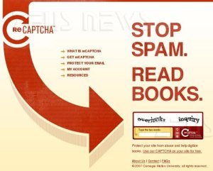 Google acquisisce reCaptcha Book News Archive