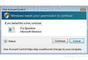 Windows 7 UAC User Account Control