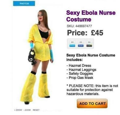 FAKE ebola sexy suit