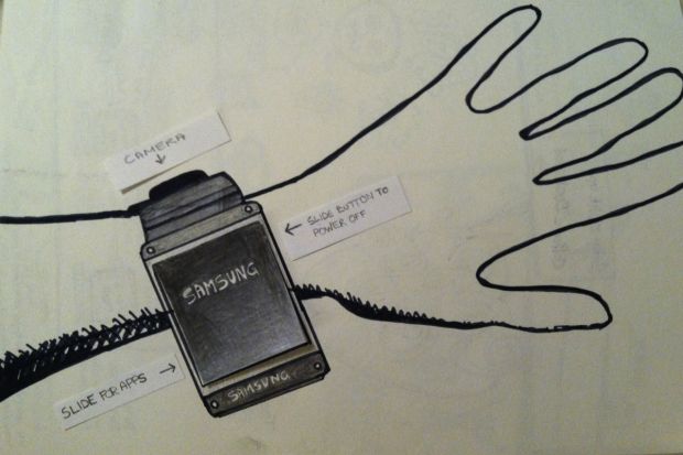 samsung galaxy gear smartwatch sketch