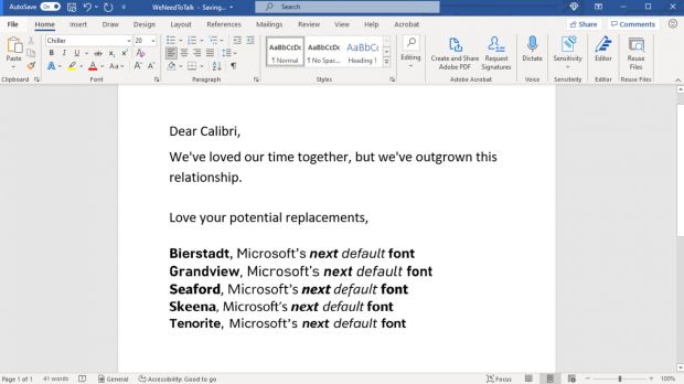 microsoft calibri alternative