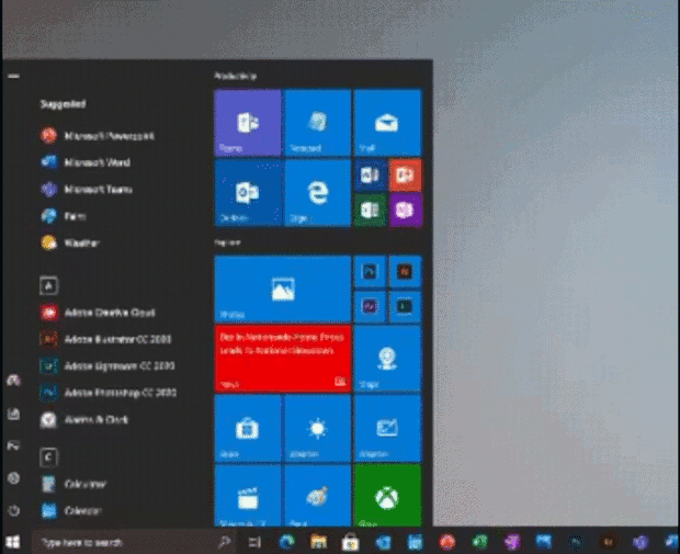 windows 10 menu start 2
