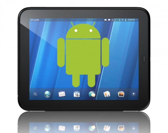 Touchdroid cyanogenmod android touchpad hp porting