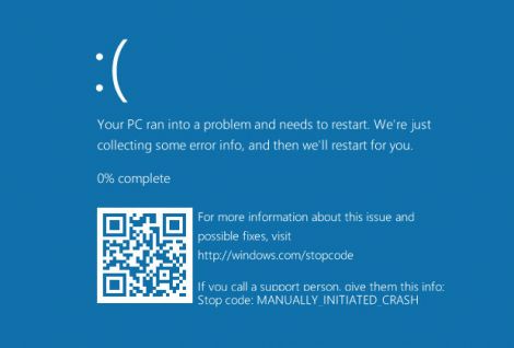 windows 10 qr code bsod