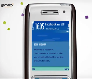 Gemalto Facebook for SIM senza piano dati SMS